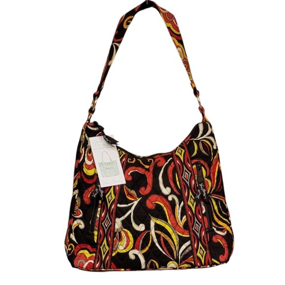Vera Bradley Quilted Shoulder Tote -Retired Autumnal Puccini Pattern NEW - Picture 2 of 11